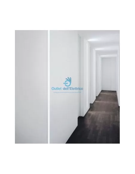 Fontana Arte 3749/3 Empotrable pared ranura 1x35w g5 fh /1x80w g5 fq blanco 9,5x9,5x150cm